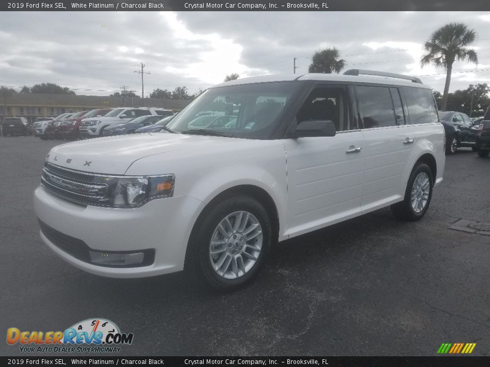 2019 Ford Flex SEL White Platinum / Charcoal Black Photo #1