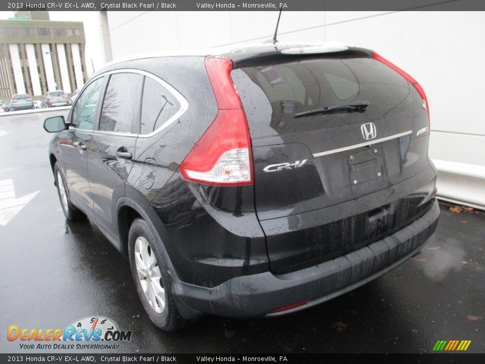 2013 Honda CR-V EX-L AWD Crystal Black Pearl / Black Photo #3