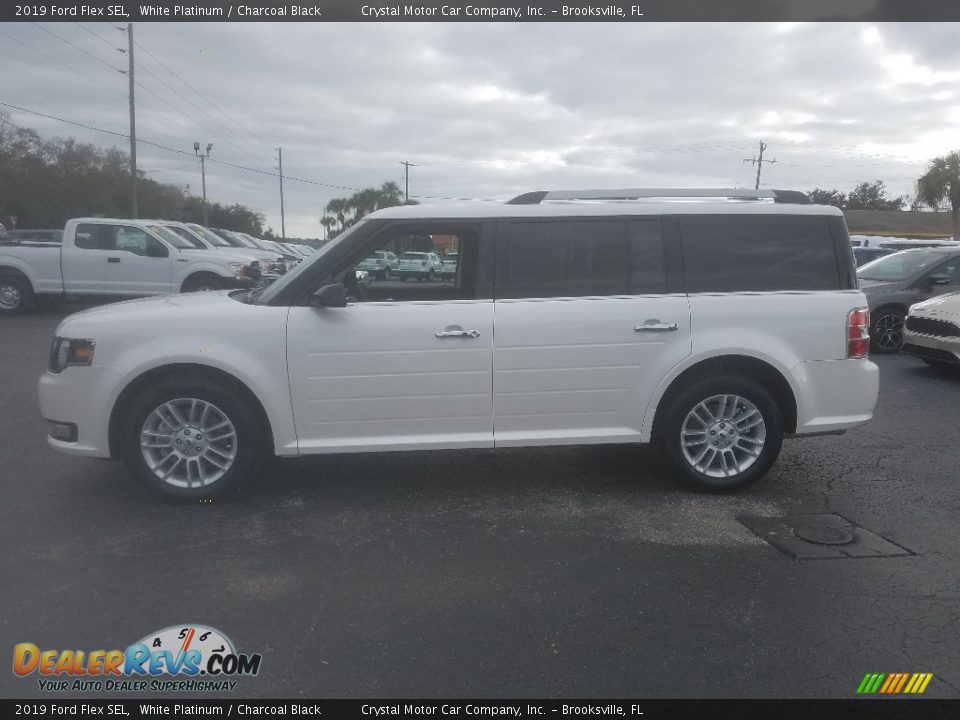 2019 Ford Flex SEL White Platinum / Charcoal Black Photo #2