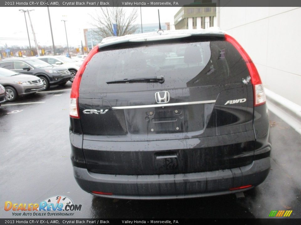 2013 Honda CR-V EX-L AWD Crystal Black Pearl / Black Photo #4