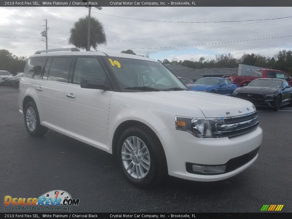 2019 Ford Flex SEL White Platinum / Charcoal Black Photo #7