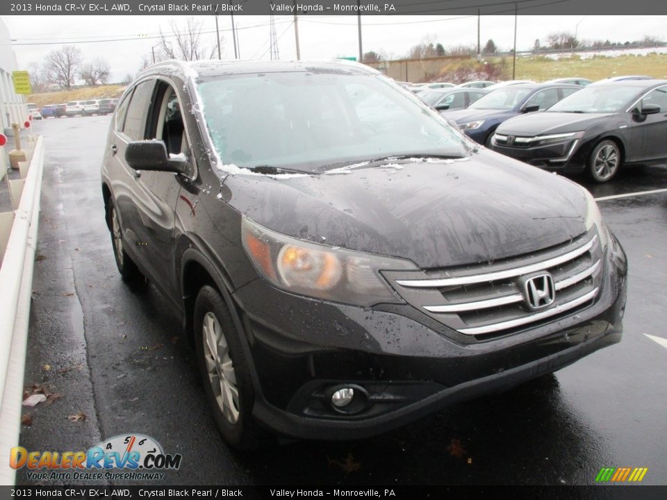 2013 Honda CR-V EX-L AWD Crystal Black Pearl / Black Photo #6