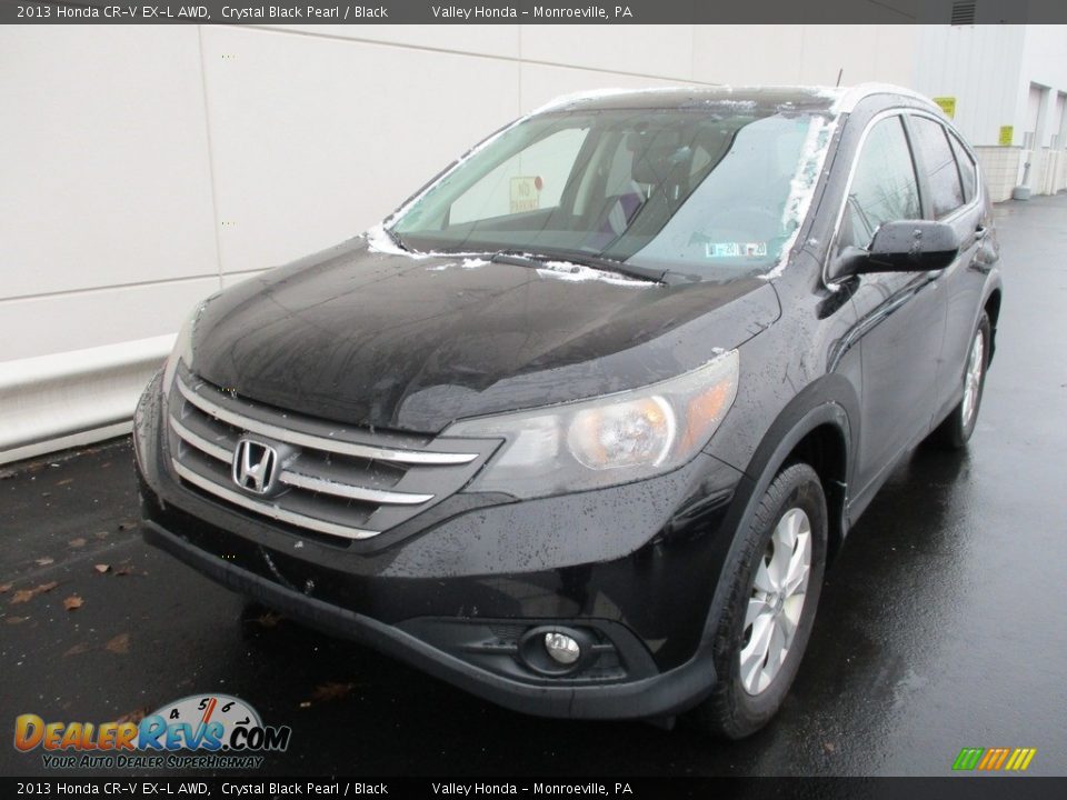 2013 Honda CR-V EX-L AWD Crystal Black Pearl / Black Photo #8