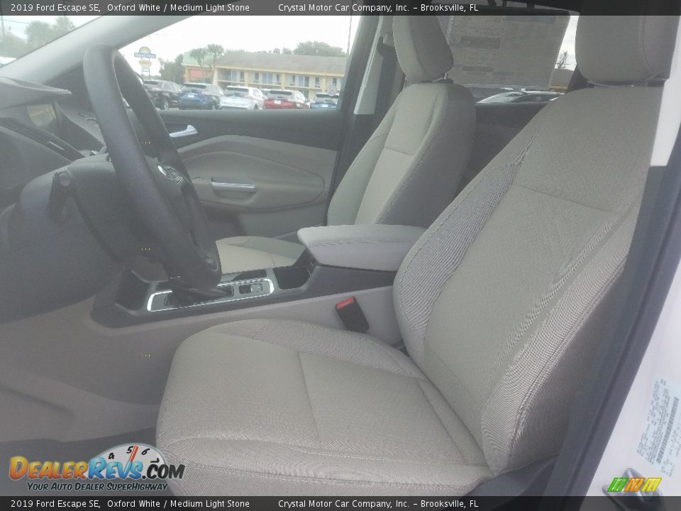 2019 Ford Escape SE Oxford White / Medium Light Stone Photo #9