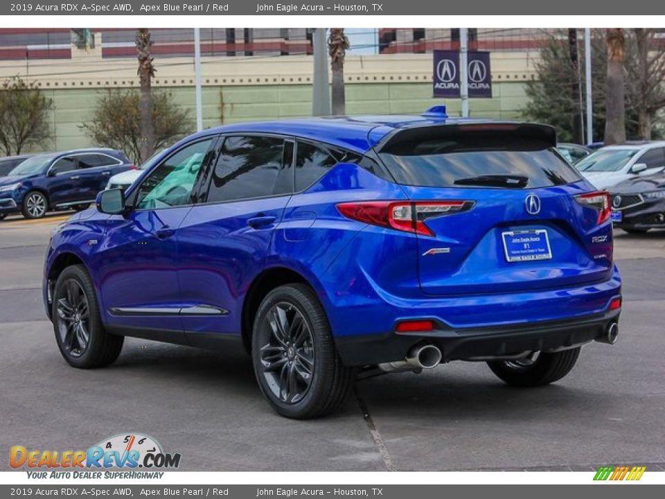2019 Acura RDX A-Spec AWD Apex Blue Pearl / Red Photo #5