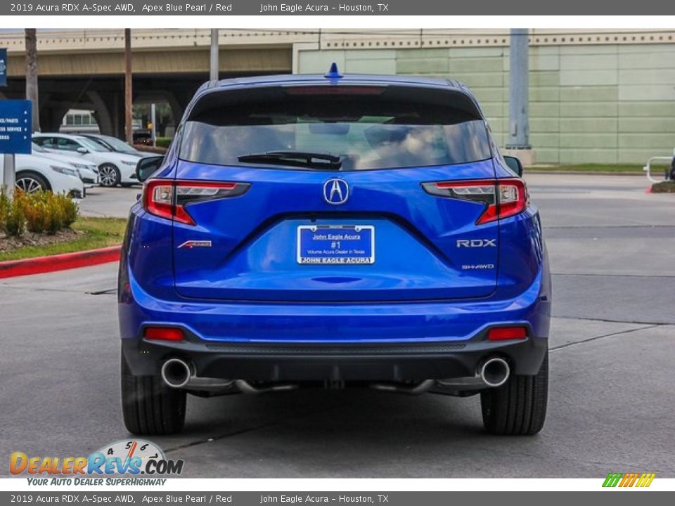 2019 Acura RDX A-Spec AWD Apex Blue Pearl / Red Photo #6