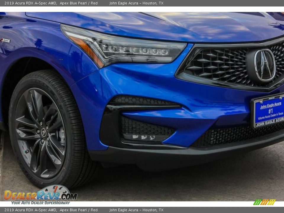 2019 Acura RDX A-Spec AWD Apex Blue Pearl / Red Photo #11