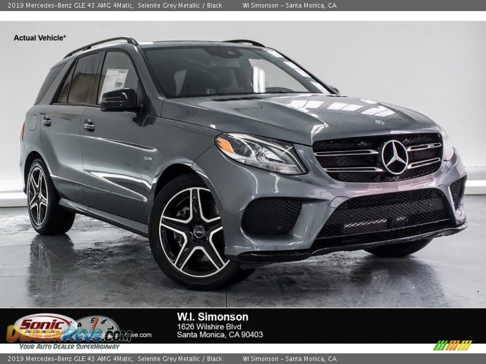 2019 Mercedes-Benz GLE 43 AMG 4Matic Selenite Grey Metallic / Black Photo #1