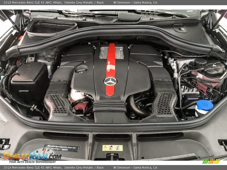 2019 Mercedes-Benz GLE 43 AMG 4Matic 3.0 Liter AMG DI biturbo DOHC 24-Valve VVT V6 Engine Photo #8