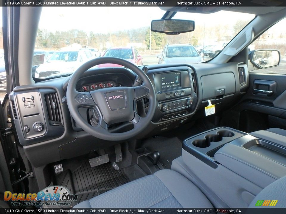 Jet Black/Dark Ash Interior - 2019 GMC Sierra 1500 Limited Elevation Double Cab 4WD Photo #13