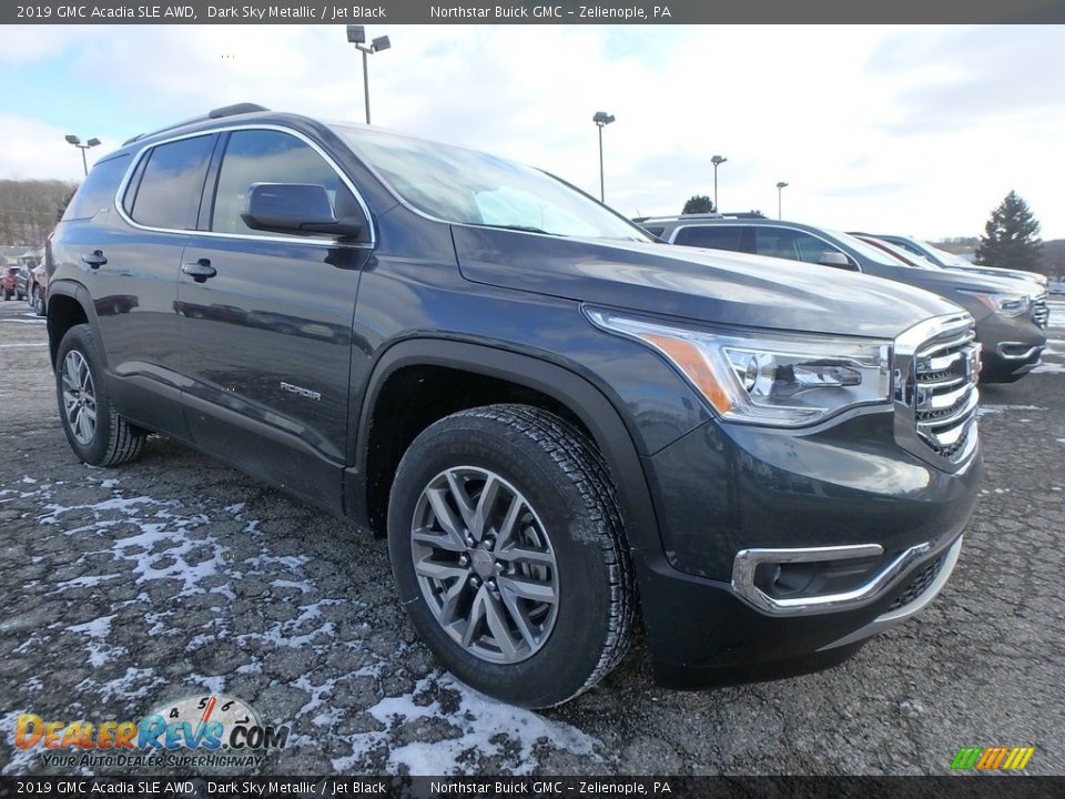 Dark Sky Metallic 2019 GMC Acadia SLE AWD Photo #3