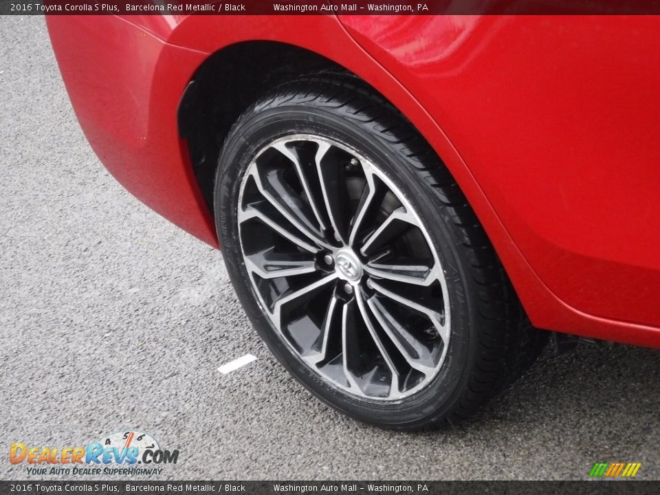 2016 Toyota Corolla S Plus Barcelona Red Metallic / Black Photo #3