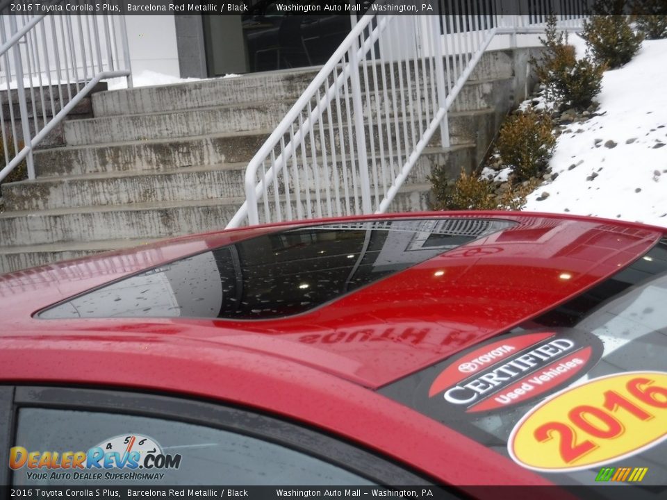 2016 Toyota Corolla S Plus Barcelona Red Metallic / Black Photo #4
