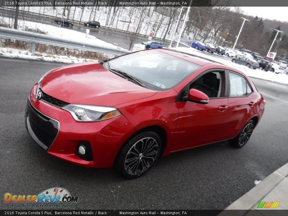 2016 Toyota Corolla S Plus Barcelona Red Metallic / Black Photo #6