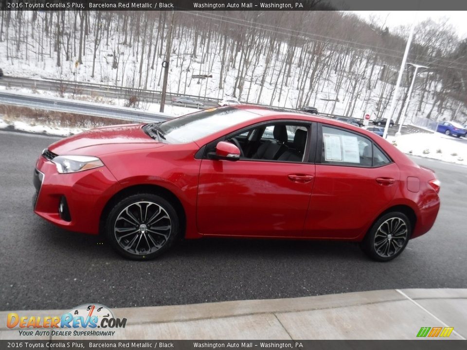 2016 Toyota Corolla S Plus Barcelona Red Metallic / Black Photo #7