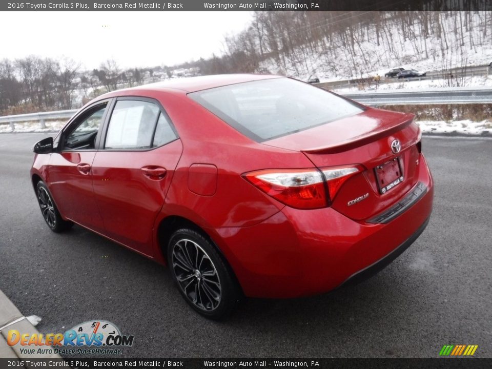 2016 Toyota Corolla S Plus Barcelona Red Metallic / Black Photo #8