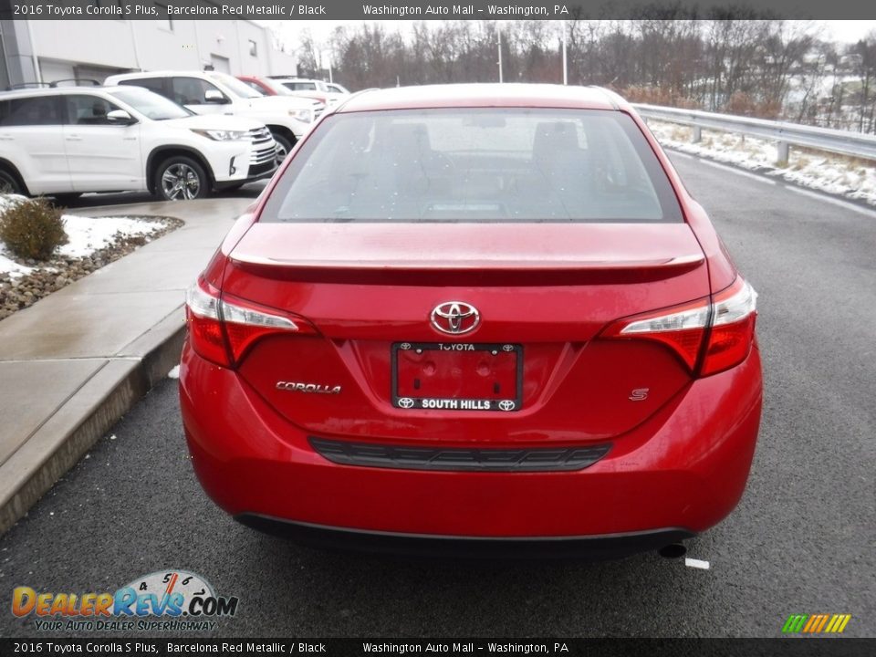 2016 Toyota Corolla S Plus Barcelona Red Metallic / Black Photo #9