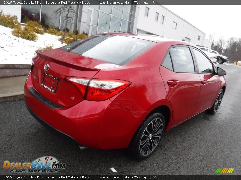 2016 Toyota Corolla S Plus Barcelona Red Metallic / Black Photo #10