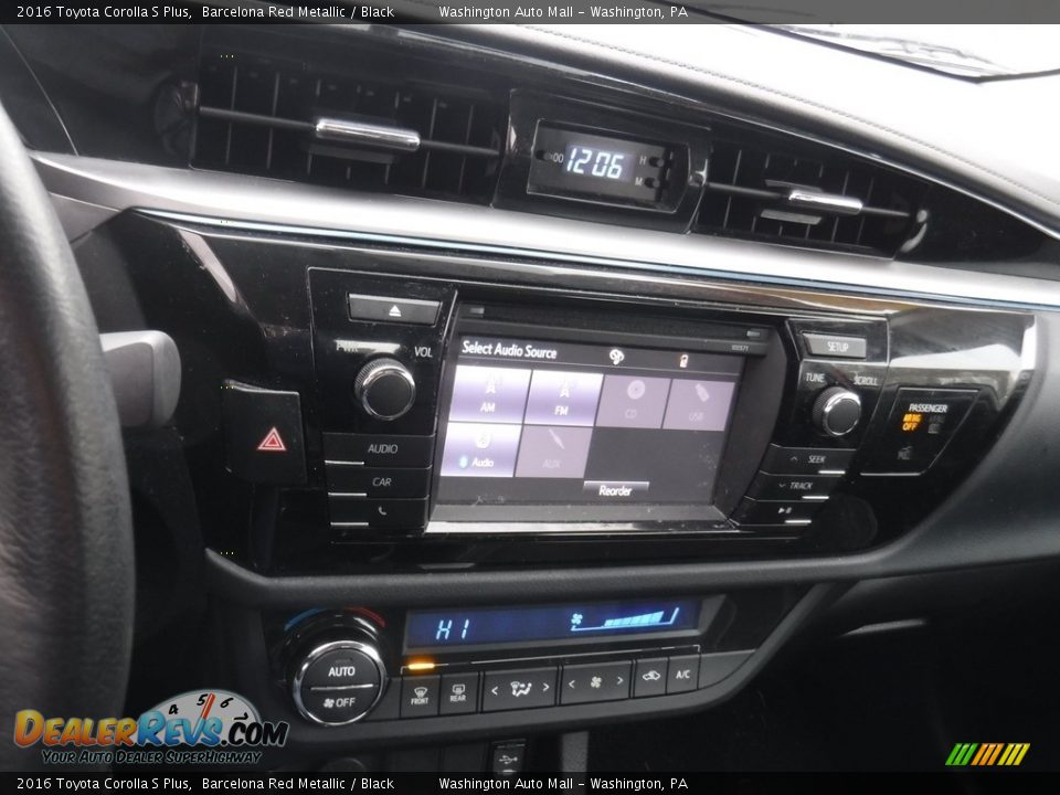 2016 Toyota Corolla S Plus Barcelona Red Metallic / Black Photo #17