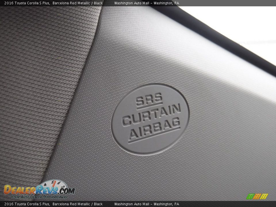 2016 Toyota Corolla S Plus Barcelona Red Metallic / Black Photo #19