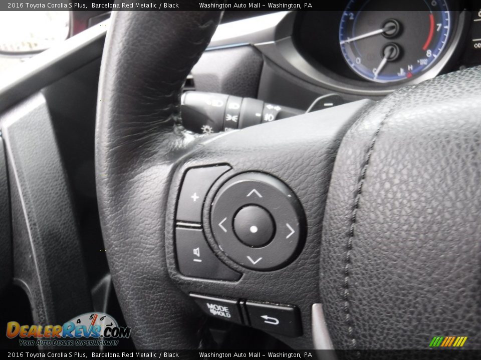 2016 Toyota Corolla S Plus Barcelona Red Metallic / Black Photo #21