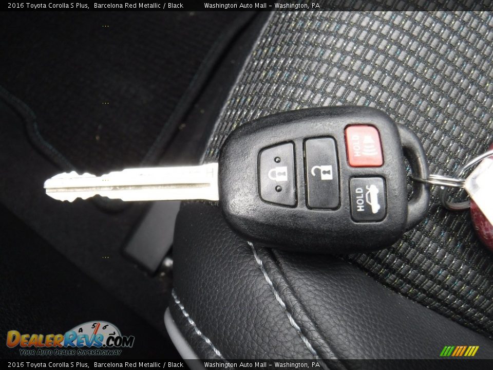 2016 Toyota Corolla S Plus Barcelona Red Metallic / Black Photo #23