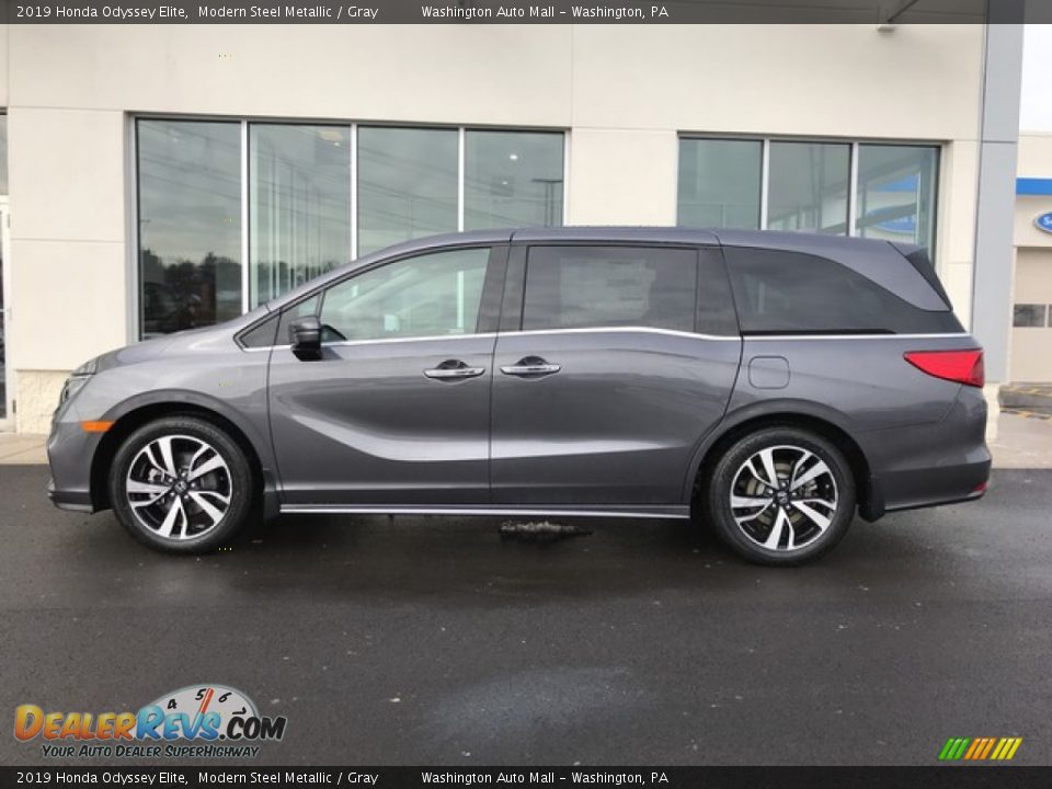 Modern Steel Metallic 2019 Honda Odyssey Elite Photo #3