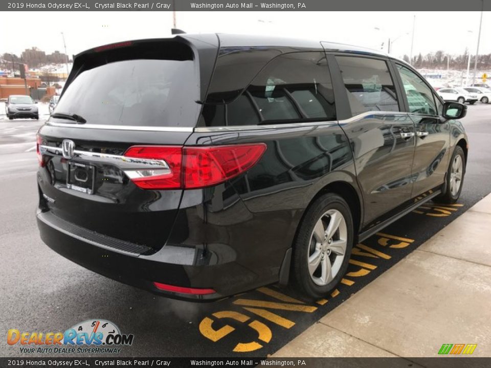 2019 Honda Odyssey EX-L Crystal Black Pearl / Gray Photo #6