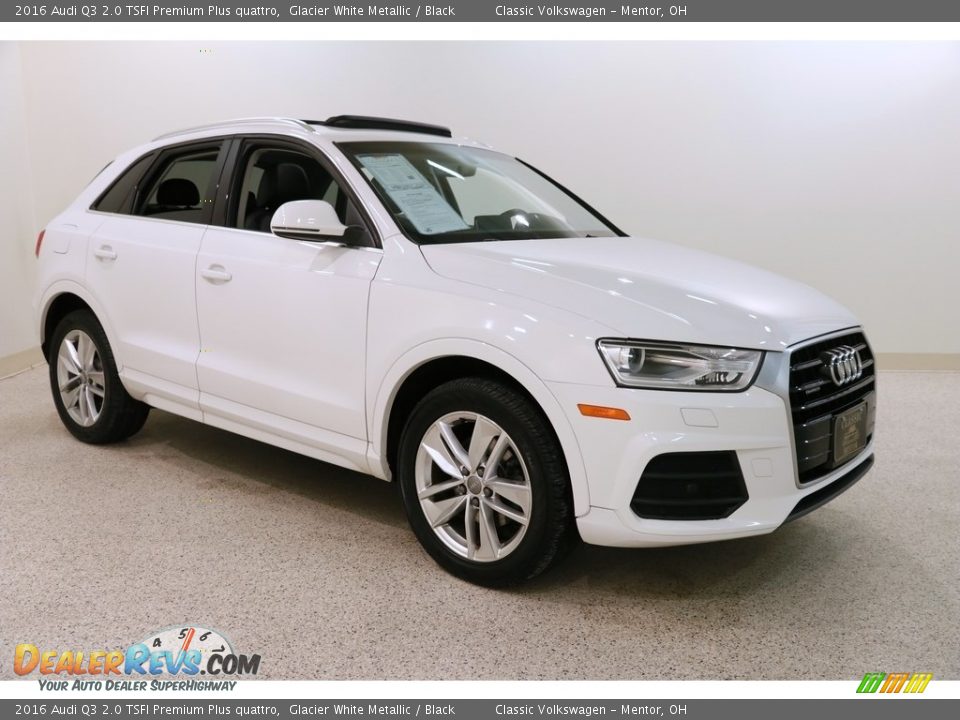 2016 Audi Q3 2.0 TSFI Premium Plus quattro Glacier White Metallic / Black Photo #1