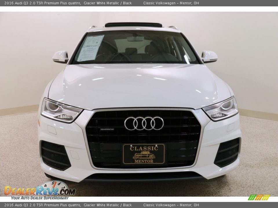 2016 Audi Q3 2.0 TSFI Premium Plus quattro Glacier White Metallic / Black Photo #2