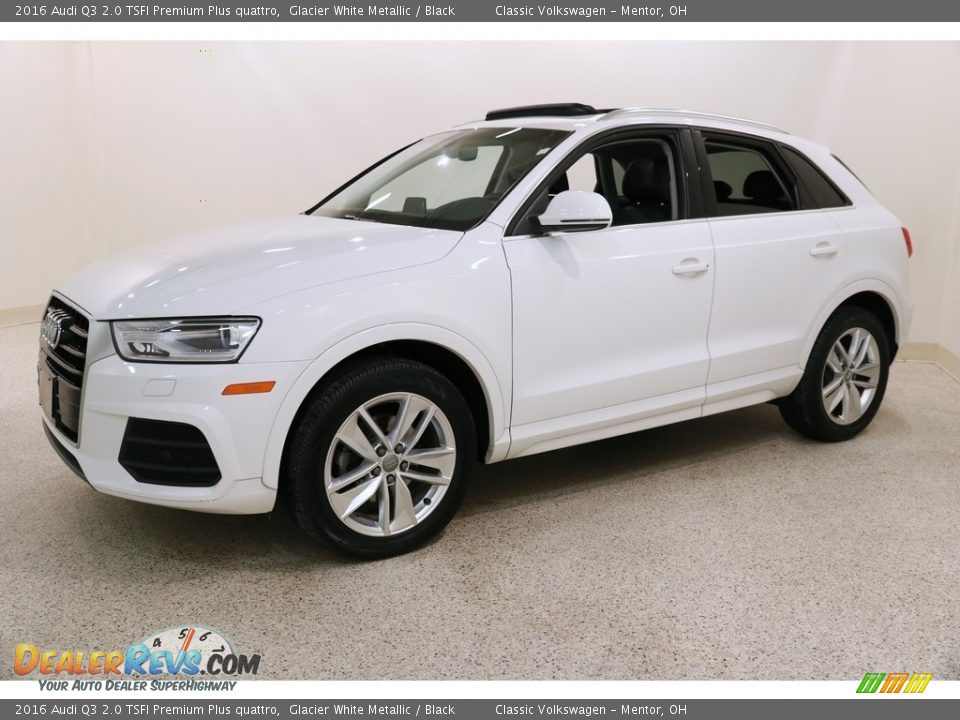 2016 Audi Q3 2.0 TSFI Premium Plus quattro Glacier White Metallic / Black Photo #3