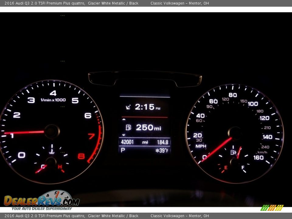 2016 Audi Q3 2.0 TSFI Premium Plus quattro Glacier White Metallic / Black Photo #7