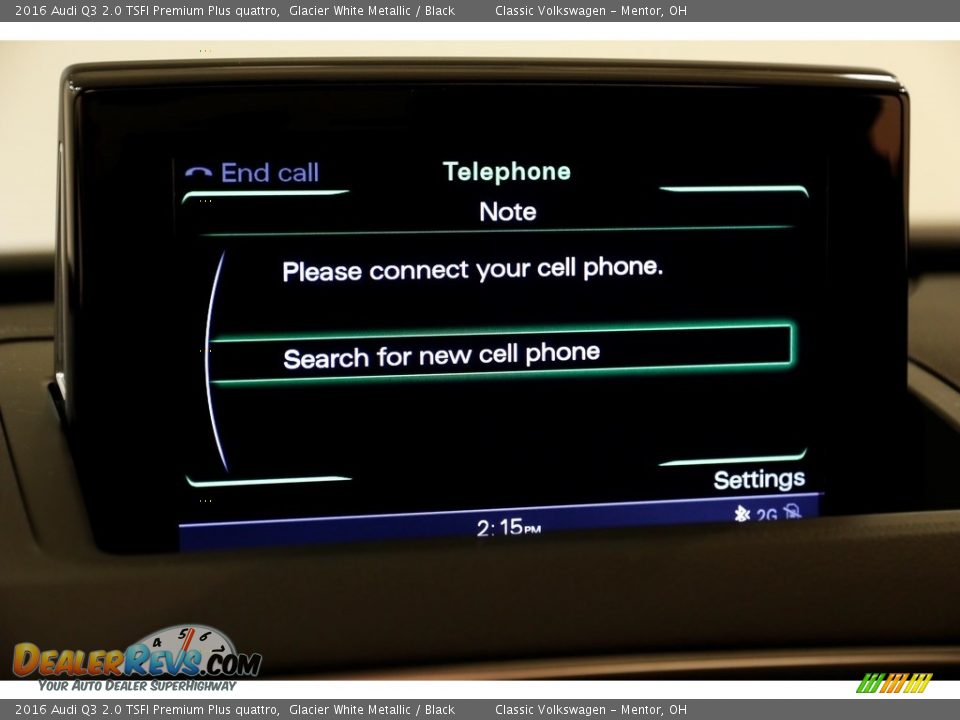 2016 Audi Q3 2.0 TSFI Premium Plus quattro Glacier White Metallic / Black Photo #10