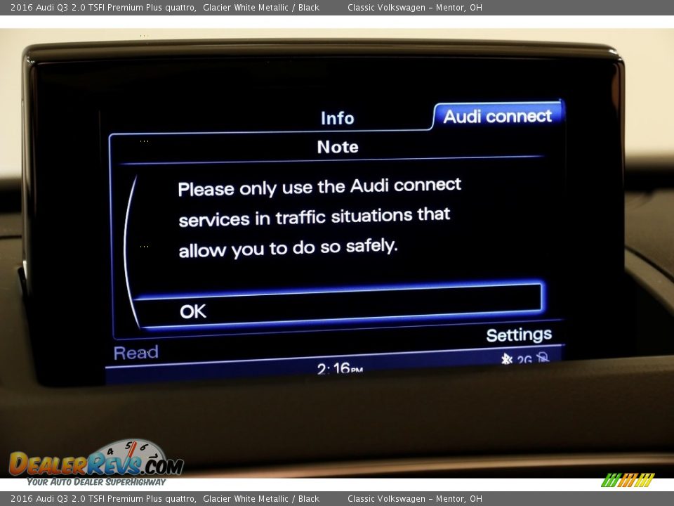 2016 Audi Q3 2.0 TSFI Premium Plus quattro Glacier White Metallic / Black Photo #14