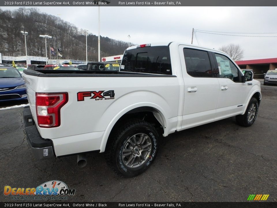 2019 Ford F150 Lariat SuperCrew 4x4 Oxford White / Black Photo #2