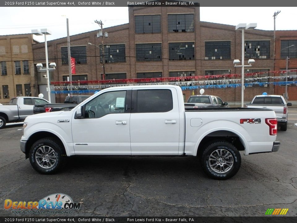 2019 Ford F150 Lariat SuperCrew 4x4 Oxford White / Black Photo #5