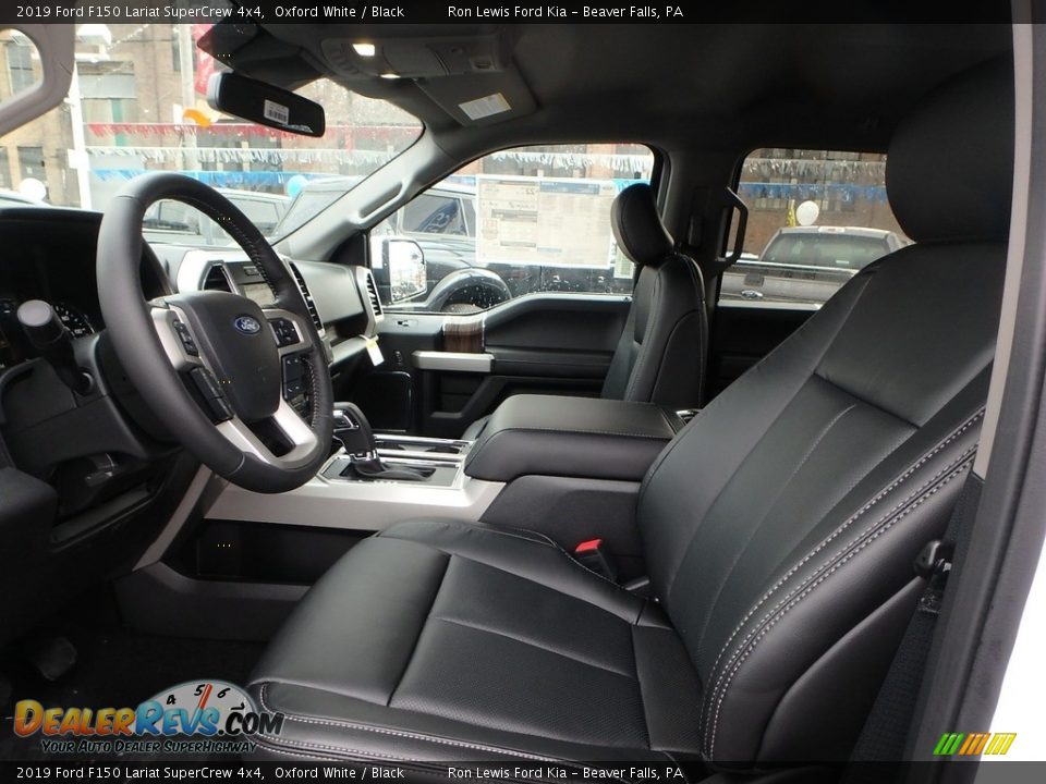 Black Interior - 2019 Ford F150 Lariat SuperCrew 4x4 Photo #10