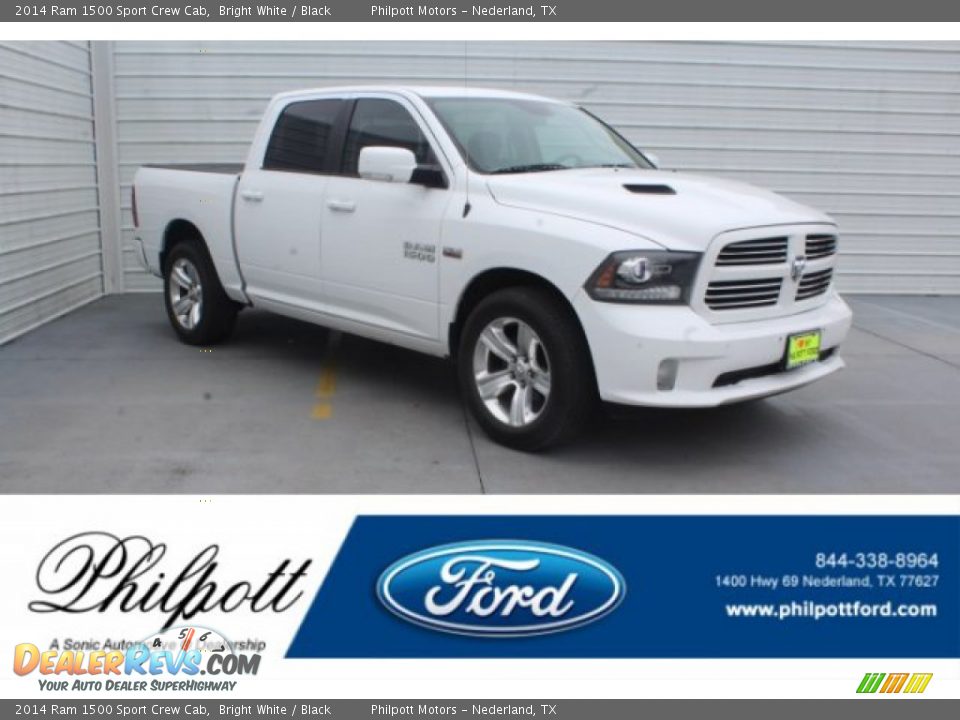 2014 Ram 1500 Sport Crew Cab Bright White / Black Photo #1