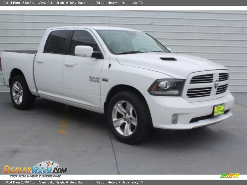 2014 Ram 1500 Sport Crew Cab Bright White / Black Photo #2