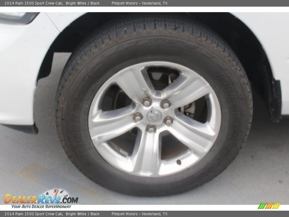 2014 Ram 1500 Sport Crew Cab Bright White / Black Photo #5