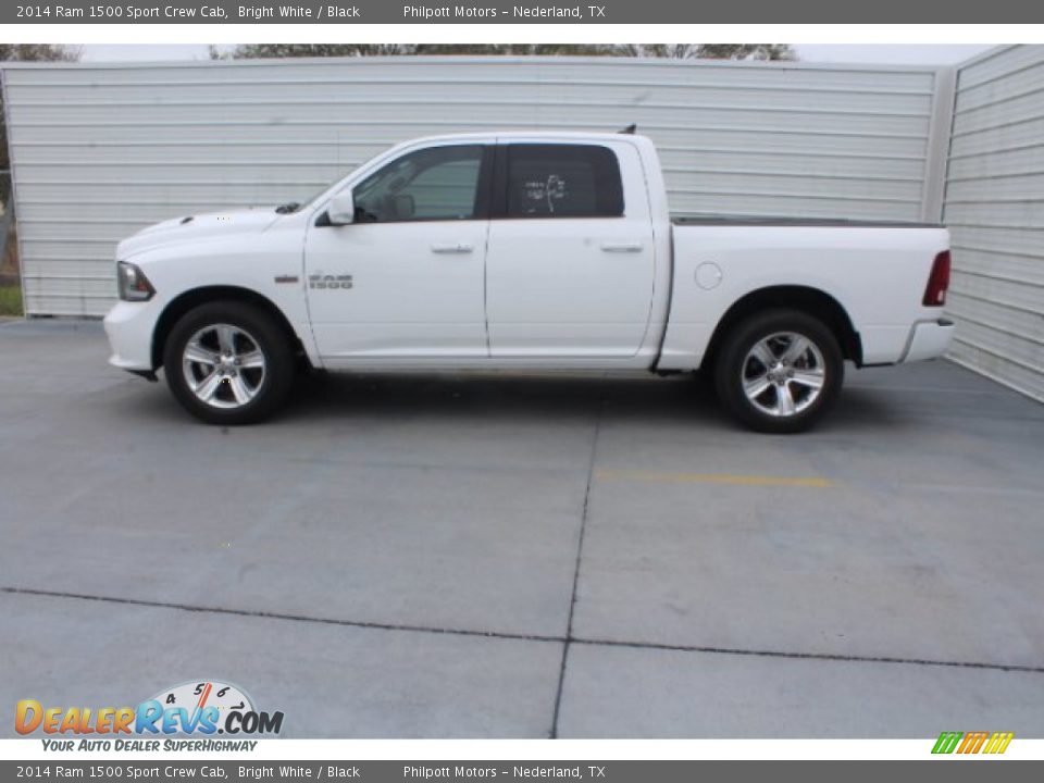 2014 Ram 1500 Sport Crew Cab Bright White / Black Photo #6
