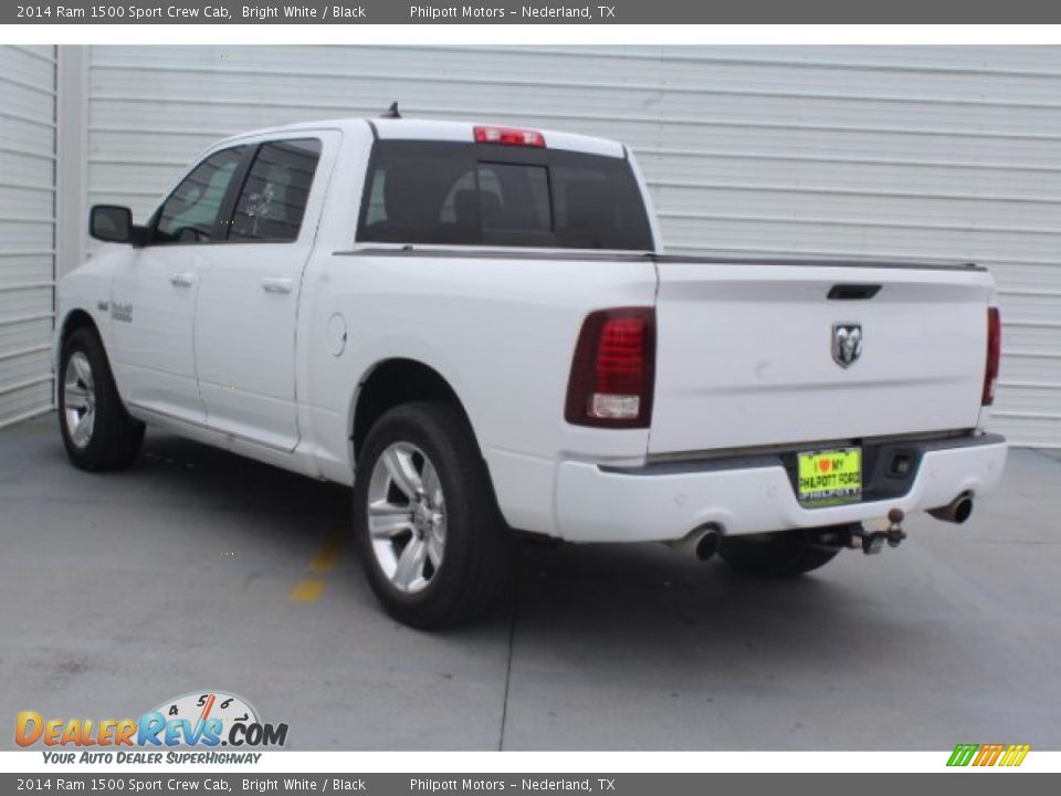 2014 Ram 1500 Sport Crew Cab Bright White / Black Photo #7