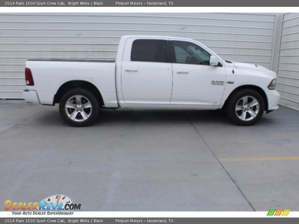 2014 Ram 1500 Sport Crew Cab Bright White / Black Photo #10