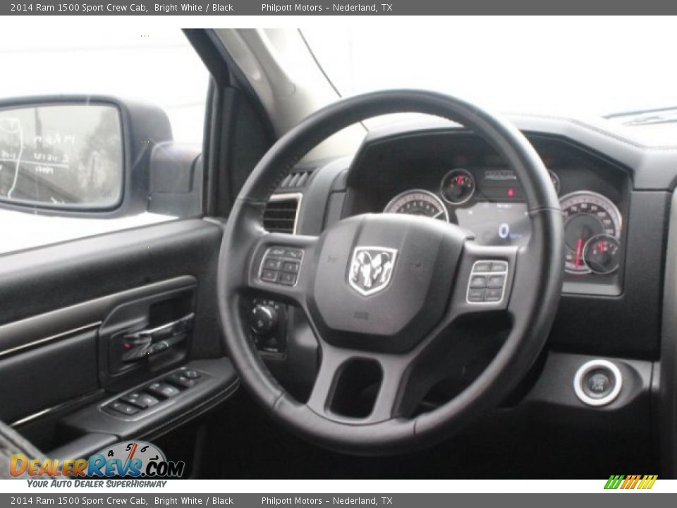 2014 Ram 1500 Sport Crew Cab Bright White / Black Photo #23