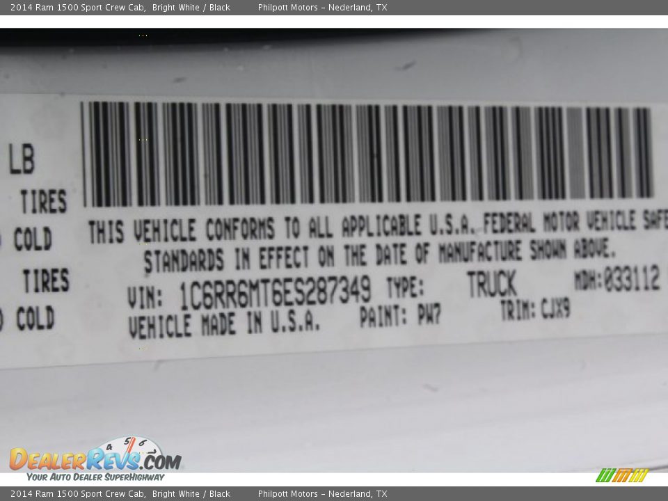 2014 Ram 1500 Sport Crew Cab Bright White / Black Photo #32