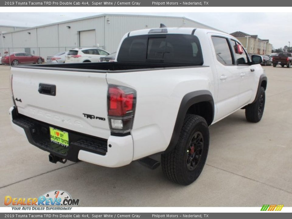 2019 Toyota Tacoma TRD Pro Double Cab 4x4 Super White / Cement Gray Photo #8