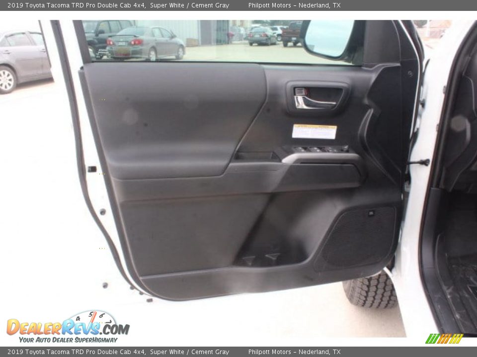 2019 Toyota Tacoma TRD Pro Double Cab 4x4 Super White / Cement Gray Photo #9