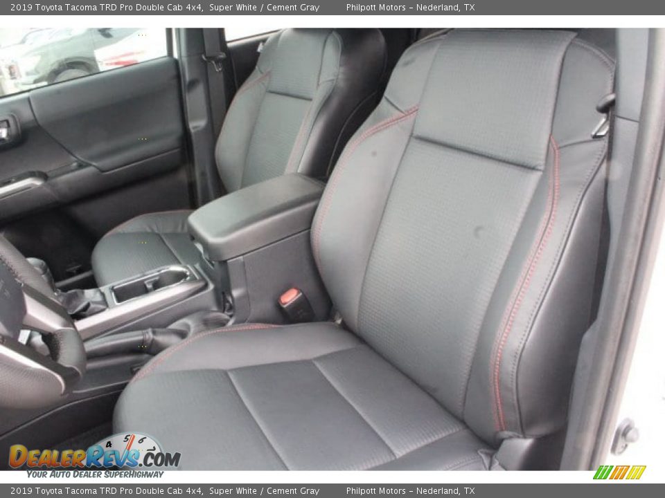 2019 Toyota Tacoma TRD Pro Double Cab 4x4 Super White / Cement Gray Photo #10