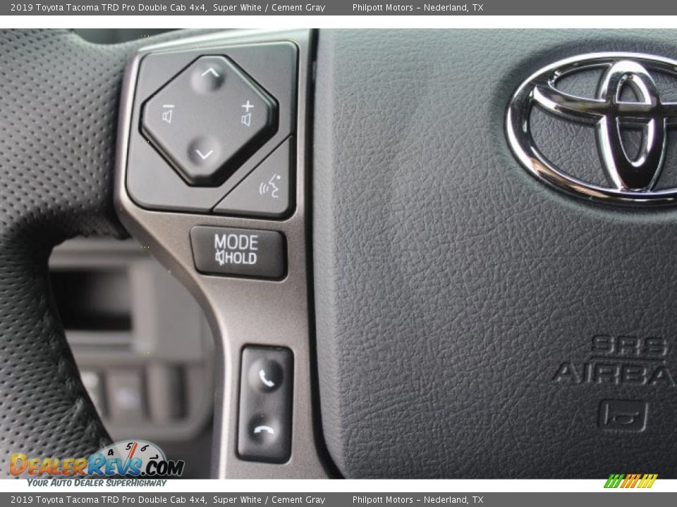 2019 Toyota Tacoma TRD Pro Double Cab 4x4 Super White / Cement Gray Photo #15