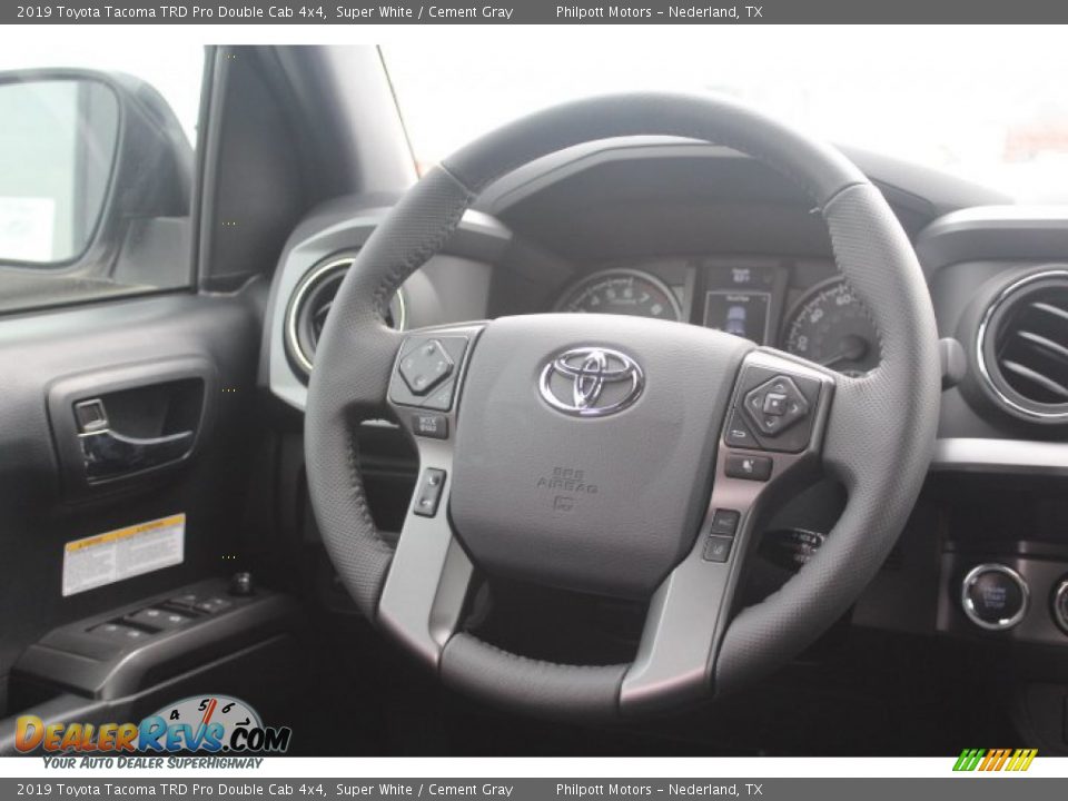 2019 Toyota Tacoma TRD Pro Double Cab 4x4 Super White / Cement Gray Photo #20